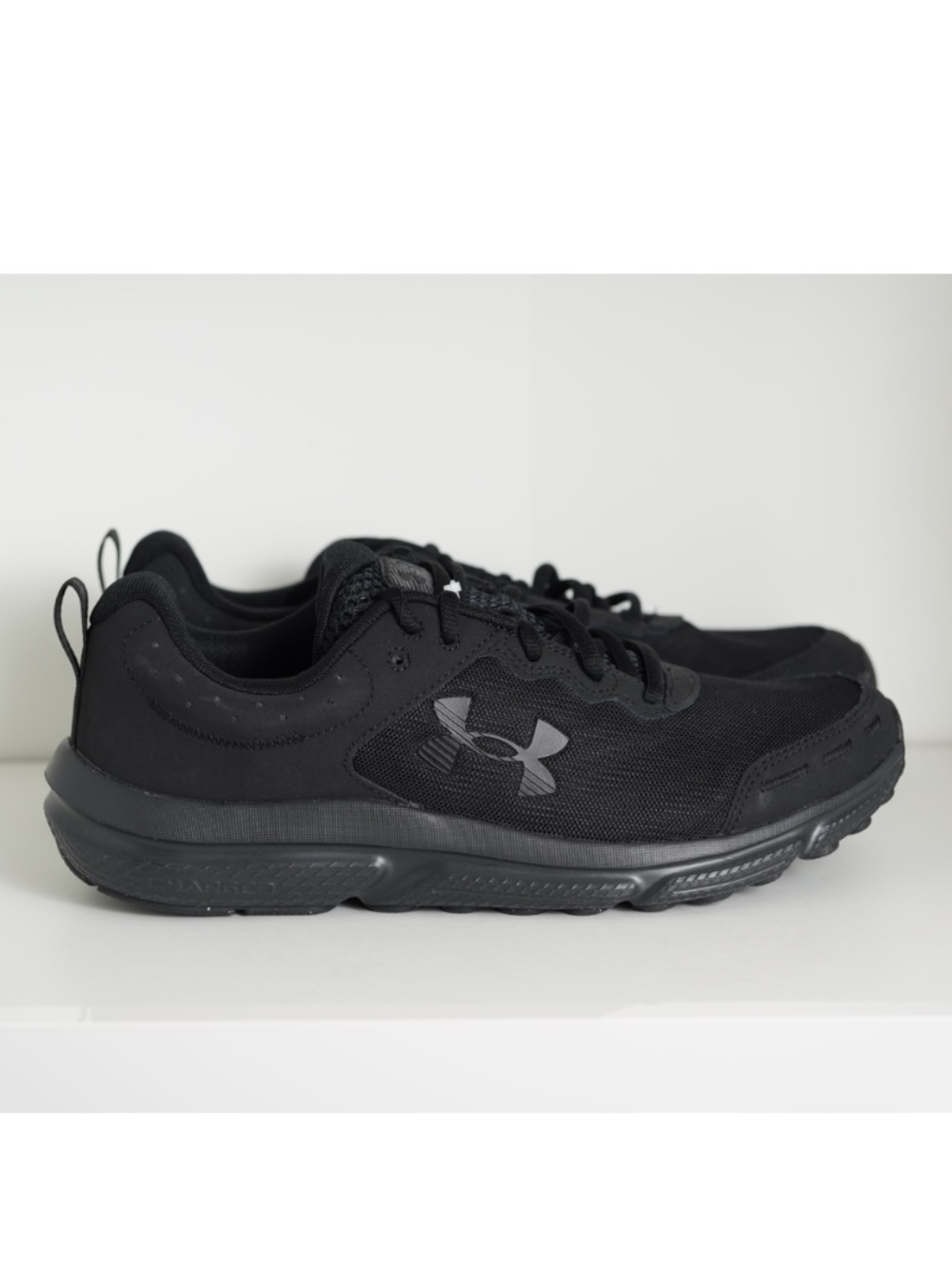 UA Under Armour Charged Assert 10 Triple Black Men's 3026175-004 US 10.5